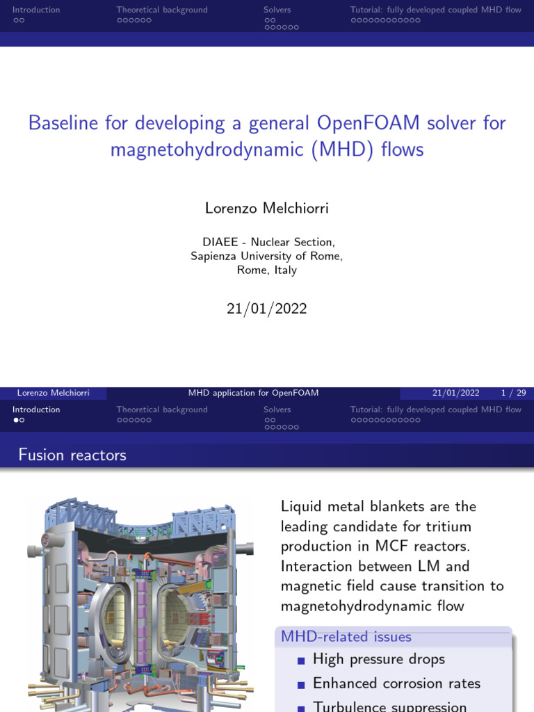 OpenFOAM MHD Flow Solver Tutorial | PDF | Magnetohydrodynamics ...