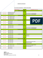 Calendrier Choix Semestre Hiver 2020