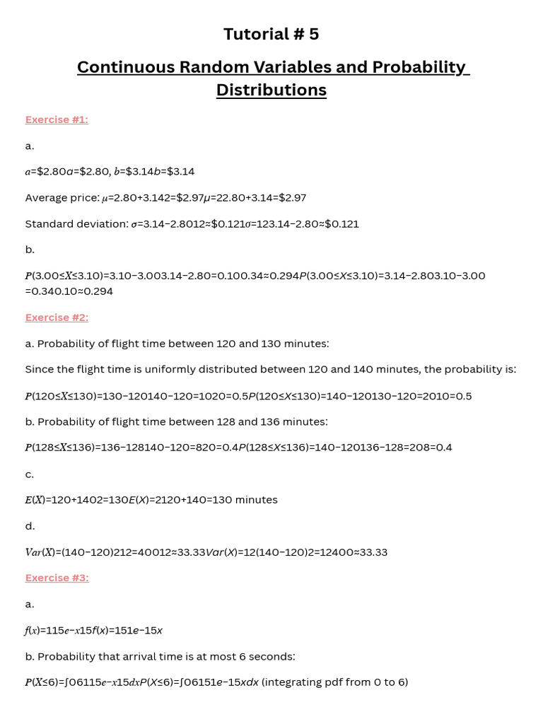 TD Stat | PDF | Probability Density Function | Statistics