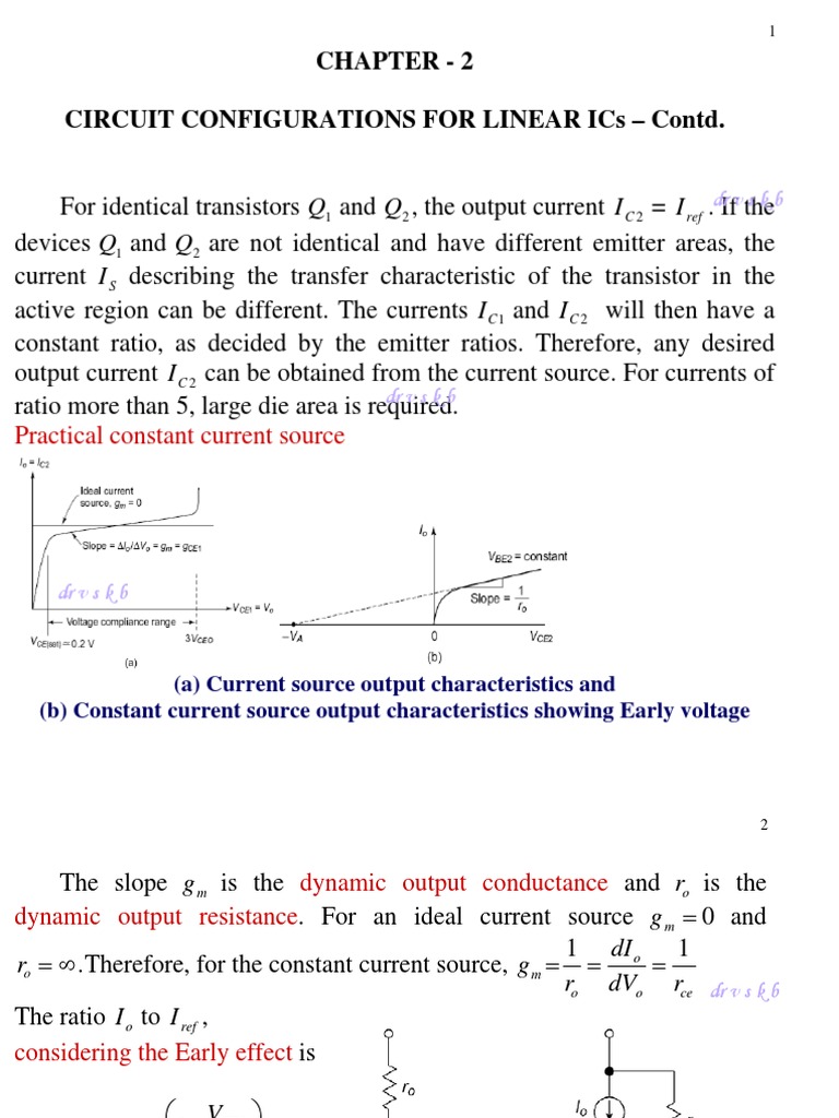 Circuit Configurations for Linear ICs | PDF | Electrical Engineering ...