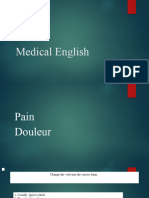 Medical English traduction de mot technique de français en anglais 