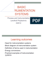 Lesson # 1 - Basic Instrumentation Systems