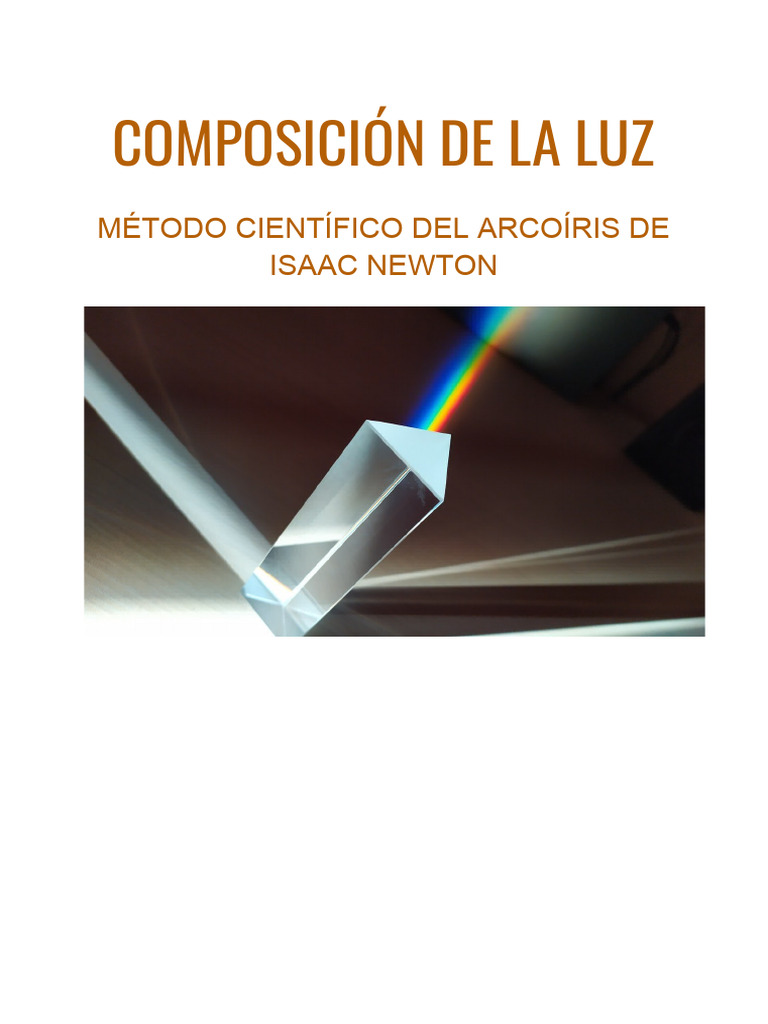 Descomposición de la Luz por Newton | PDF | Ligero | Color
