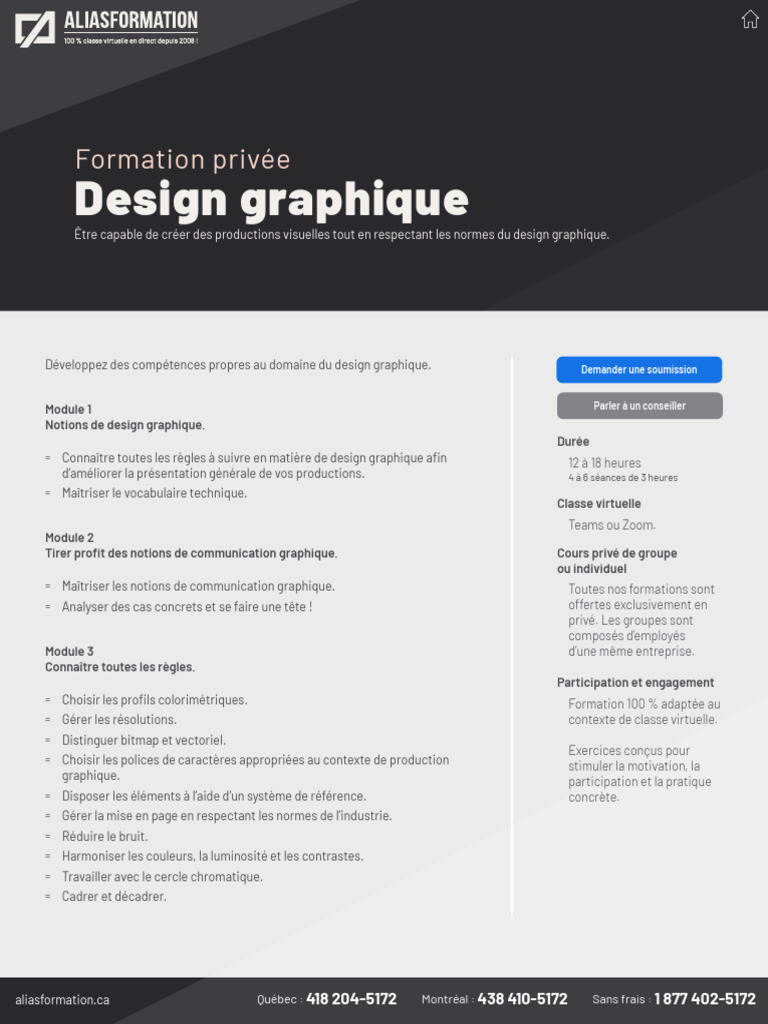 Formation Privée en Design Graphique | PDF | Graphisme