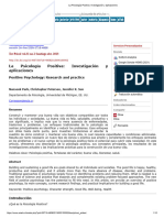 La Psicología Positiva - Investigación y Aplicaciones