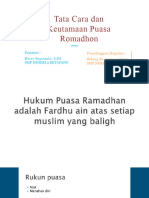 keutamaan puasa Ramadhan 