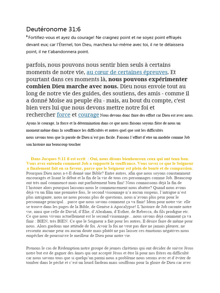 Force et courage dans l'épreuve | PDF | Dieu | Doctrines et croyances ...