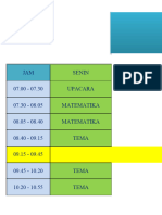 Jadwal Pelajaran 6