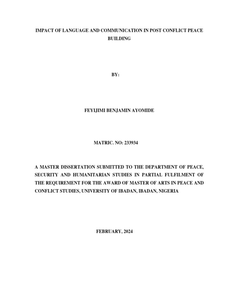 Impact of Language and Communication - Full Project | PDF ...