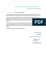 "Carta de Renuncia Al Listado de Aspirante A Prueba de Selección de Directivos de Primaria"-DNI 25299139
