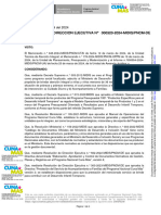 RESOLUCION DE DIRECCION EJECUTIVA 320-2024-MIDIS-PNCM-DE Directiva Prestación SAF v3 2