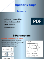 RF Amplifier Design-Lesson2