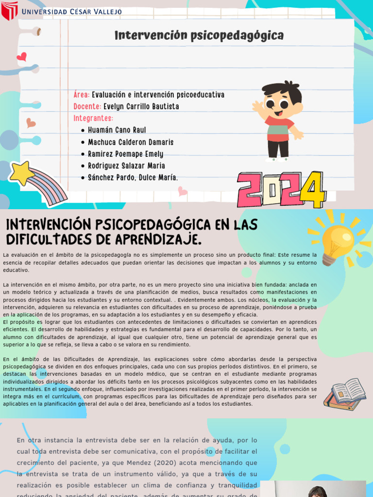 Intervención PSICOPEDAGÓGICA | Descargar gratis PDF | Plan de estudios ...