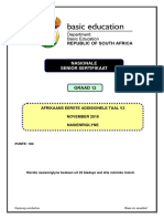 Afrikaans FAL P3 Nov 2018 Memo FINAL