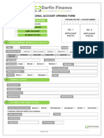 Account Opening Form Individual Fillable