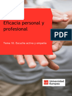 Eficacia Personal y Profesional: Tema 10. Escucha Activa y Empatía