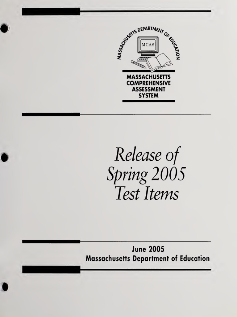 MCAS Spring 2005 Released Items PDF Orangutan