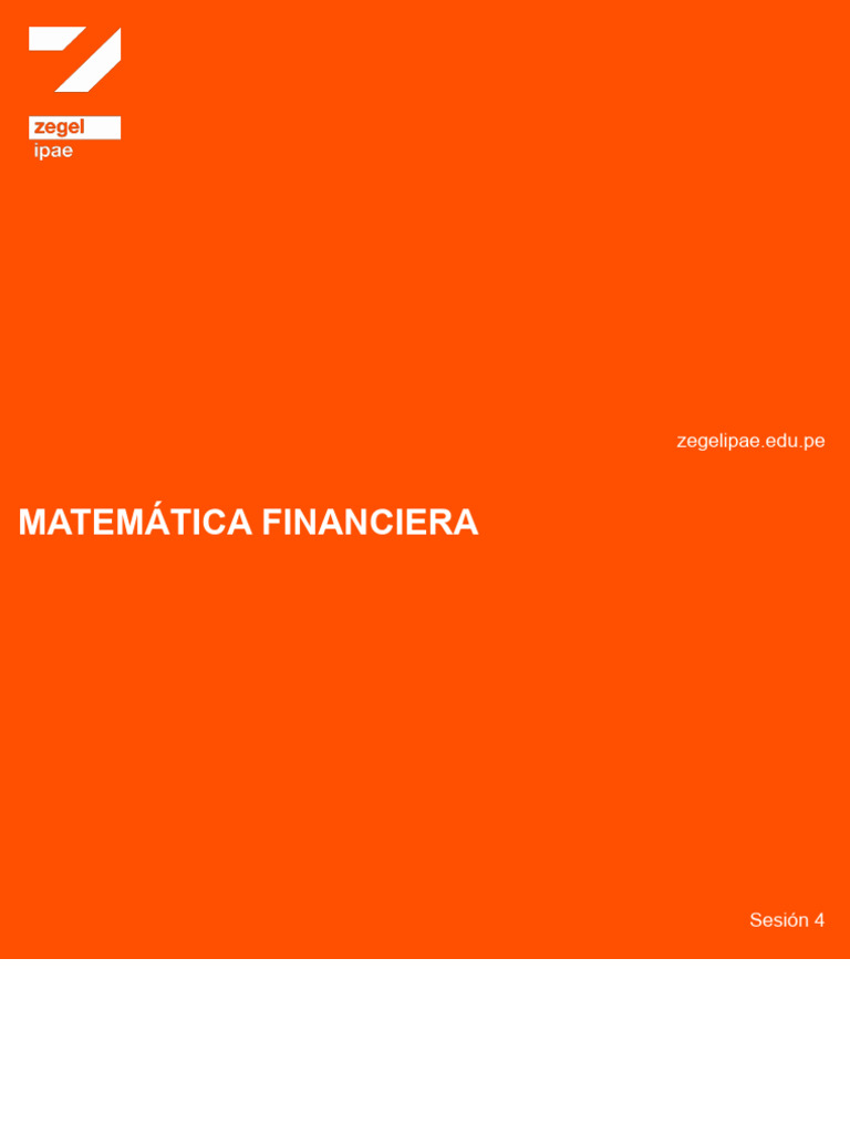 Matemática Financiera - IL1 - S4 | PDF | Interés | Finanzas Matemáticas