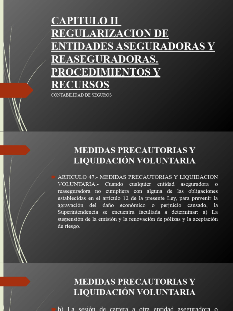 Regulación de Entidades Aseguradoras y Reaseguradoras | PDF | Reaseguro ...