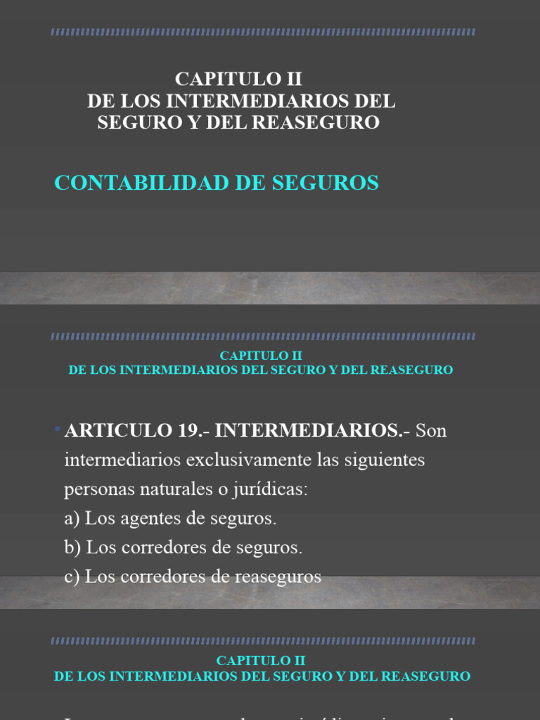Intermediarios en Seguros y Reaseguros | PDF | Seguro | Reaseguro