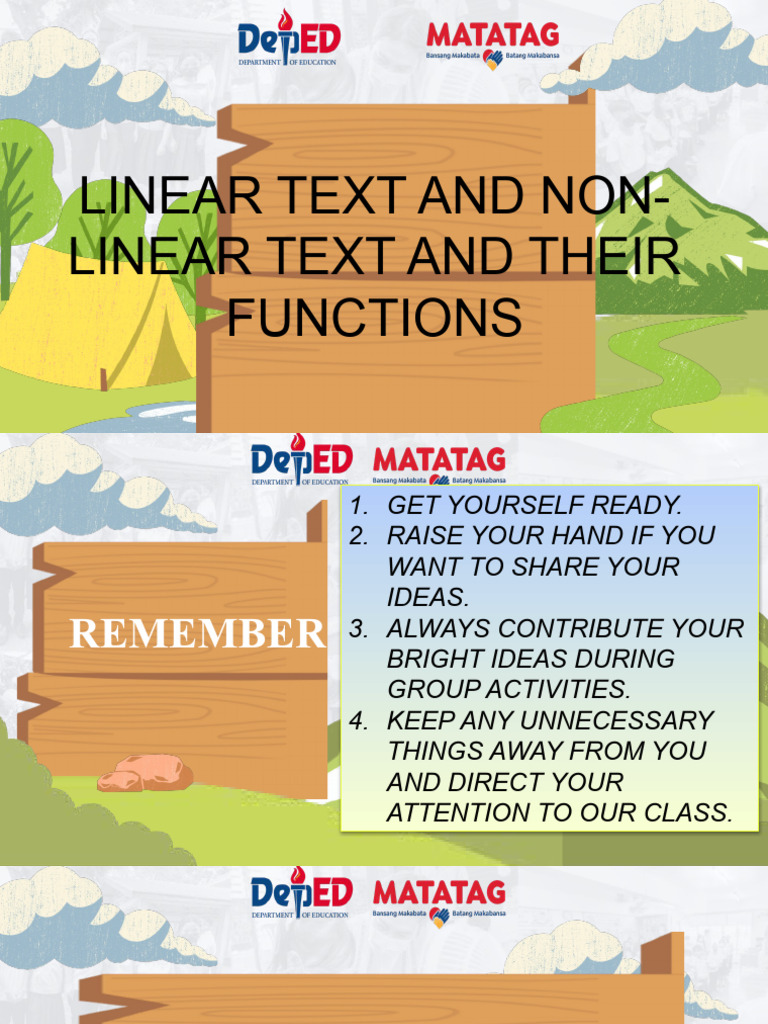 Linear and non linear text co pdf linearity reading comprehension