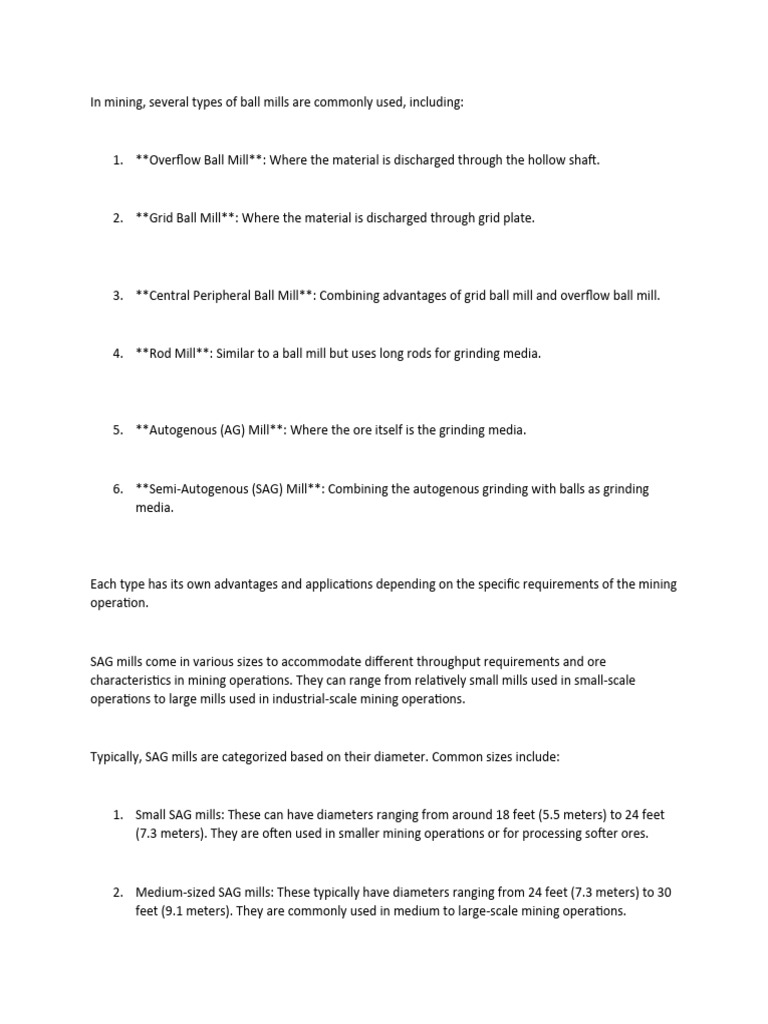 Sag Mill Intro Pdf Mill Grinding Industrial Equipment