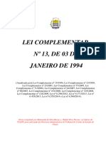 Lei Complementar n 13 Estatuto Dos Servidores Pblicos Civis Do Estado Ate 2014