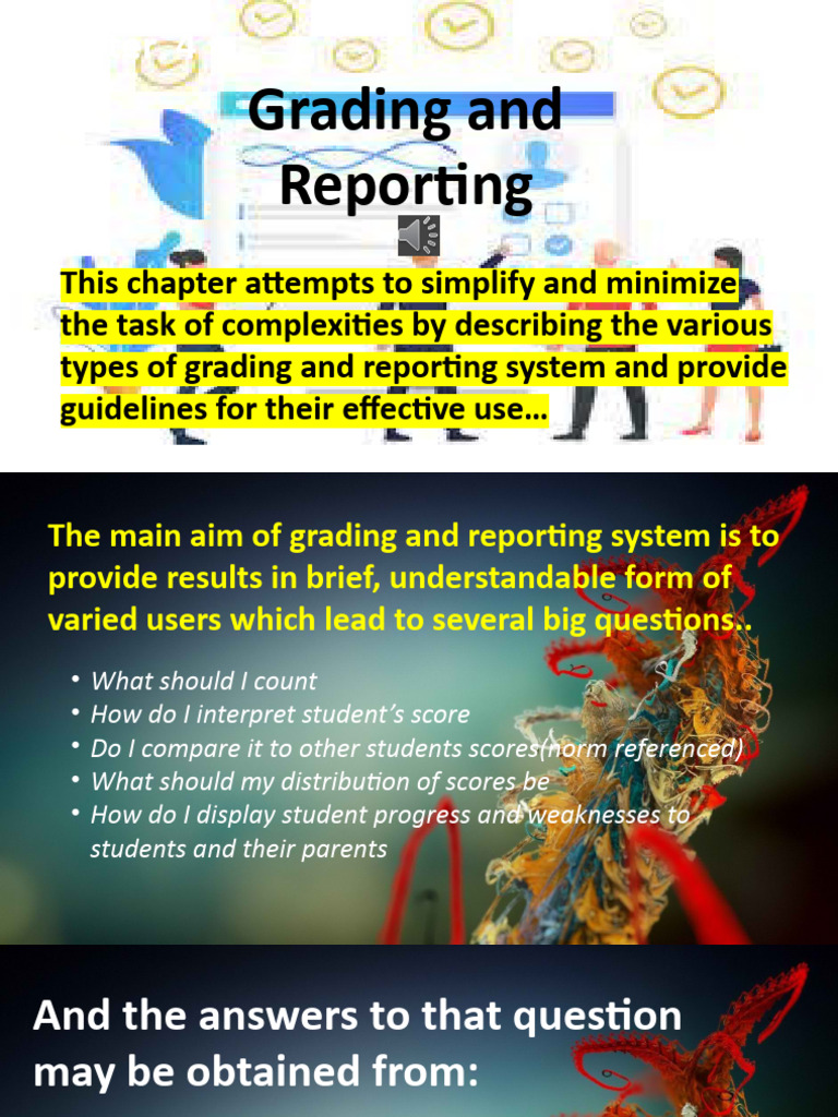Grading and Reporting Systems Explained | PDF | Cognition | Cognitive ...