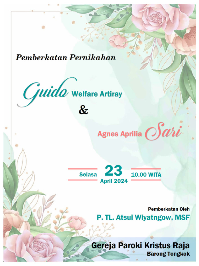 Berkat Nikah Guido & Sari | PDF