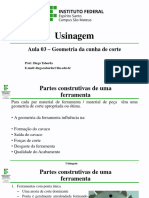 Usinagem - Aula 03 - Geometria Da Ferramenta