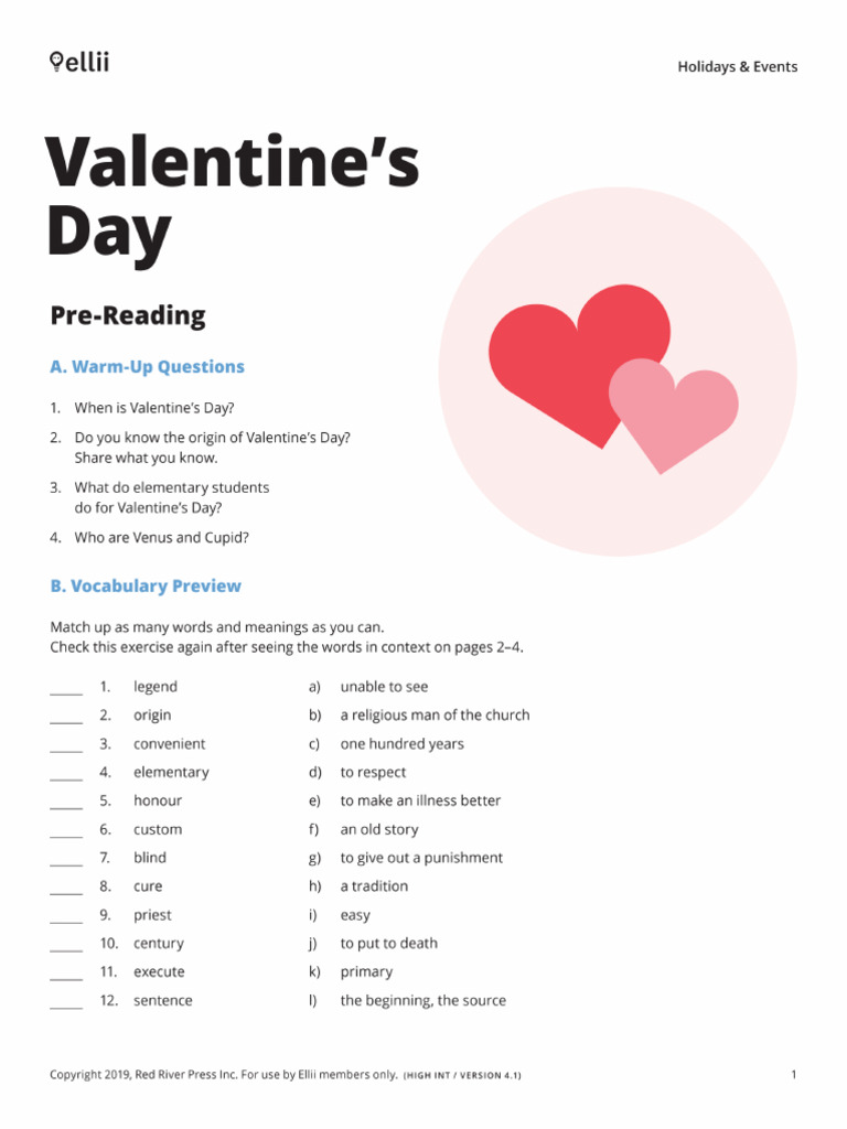 Valentines Day | PDF