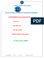 Cours L1 Méthodologie Historique II 2e Semestre 2021