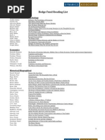 Hedge Fund Recommended Reading List - Dynamic Associates