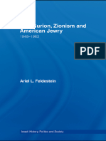 Feldeistein, Ariel L. - Ben-Gurion, Zionism and American Jewry, 1948-1963 (Israeli History, Politics and Society) - Routledge (2006)