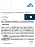 Protocolo Bioseguridad Soiling