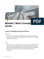 Module 1 Basic Concepts and Issues 