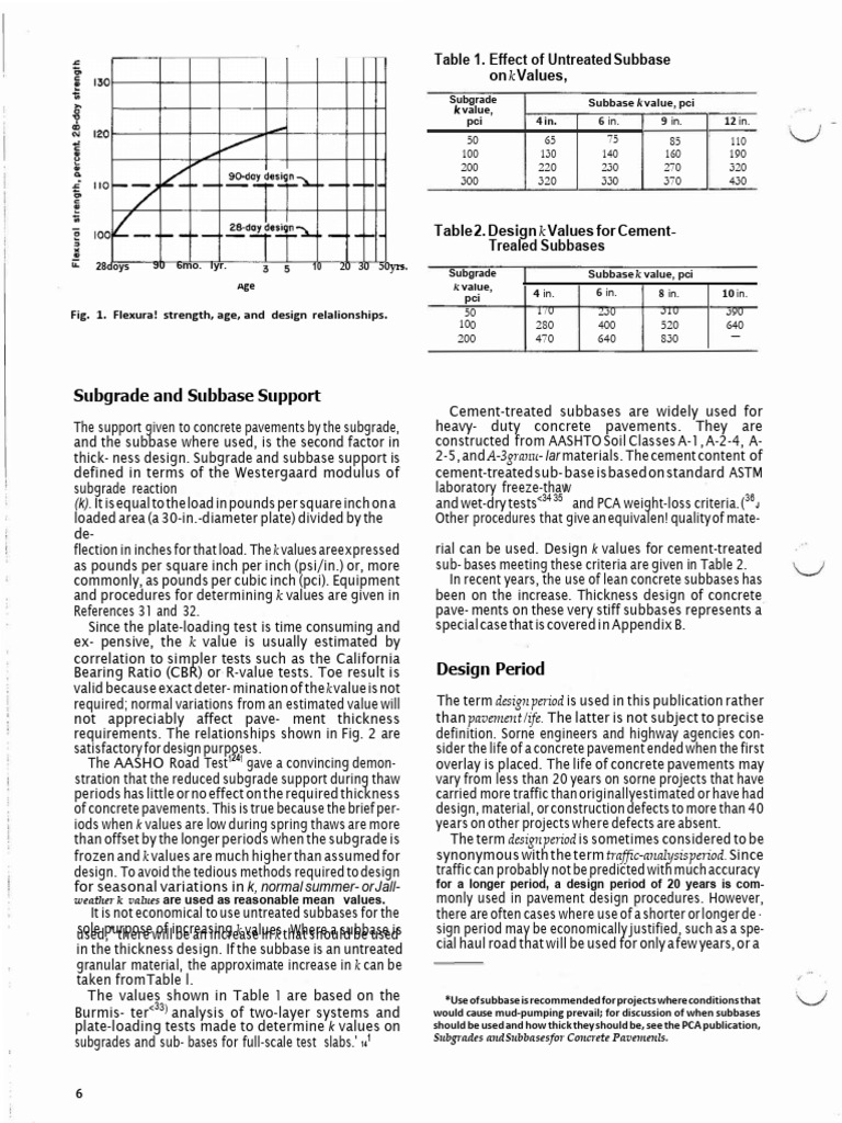 Subgrade Support for Concrete Pavements | PDF | Civil Engineering ...