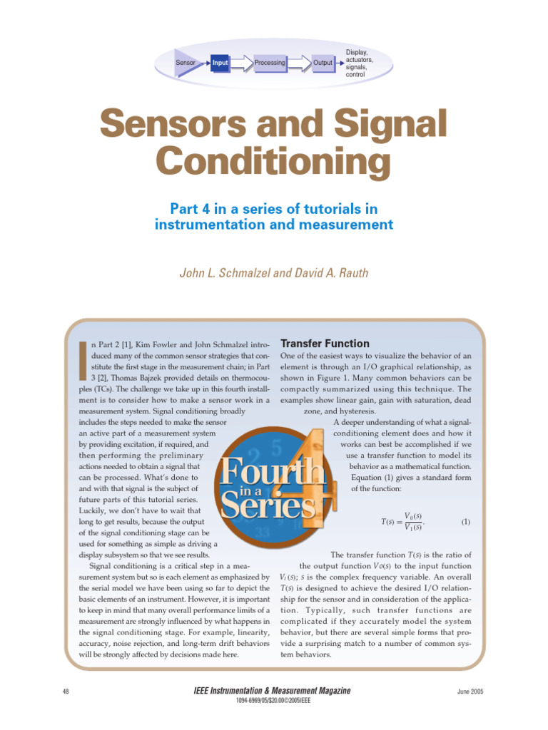 Sensors and Signal Conditioning PDF Analog To Digital Converter