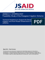 FEASIBILITY STUDY OF THE KISEGESE IRRIGATION SCHEME