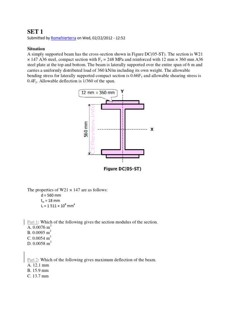 Beam Analysis and Stress Calculations | PDF | Bending | Strength Of ...