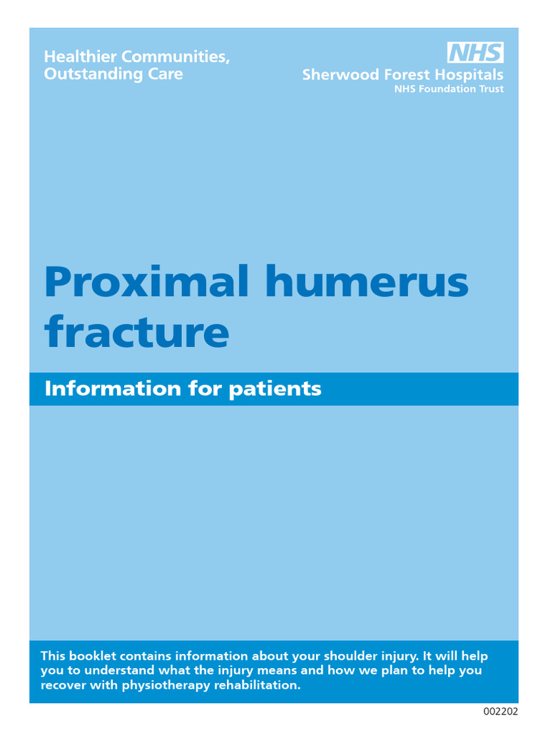 Pil202206 01 PHF Proximal Humerus Fracture | PDF | Clinical Medicine ...