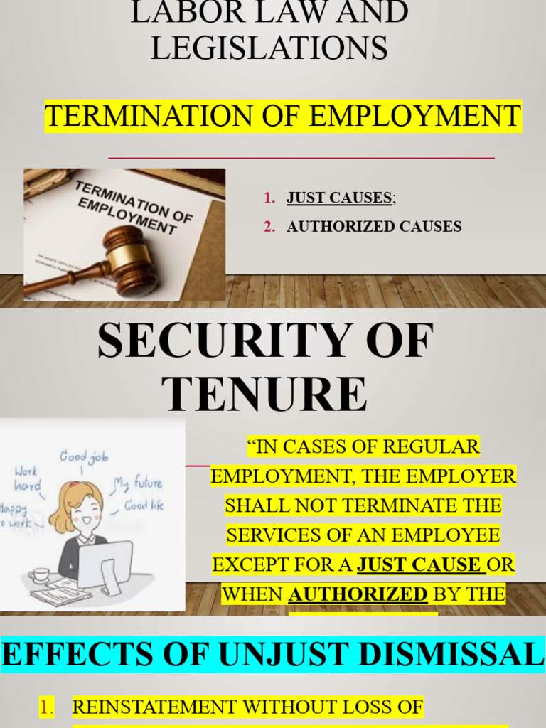 Employment Termination and Just Causes | PDF | Employment | Labour Law