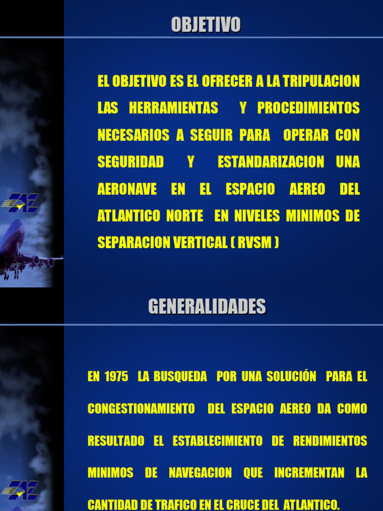 RVSM | PDF | Reglas de vuelo por instrumentos | Aviación