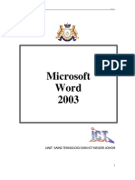 Manual Word 2003