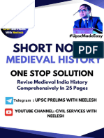 Medieval India Short Notes
