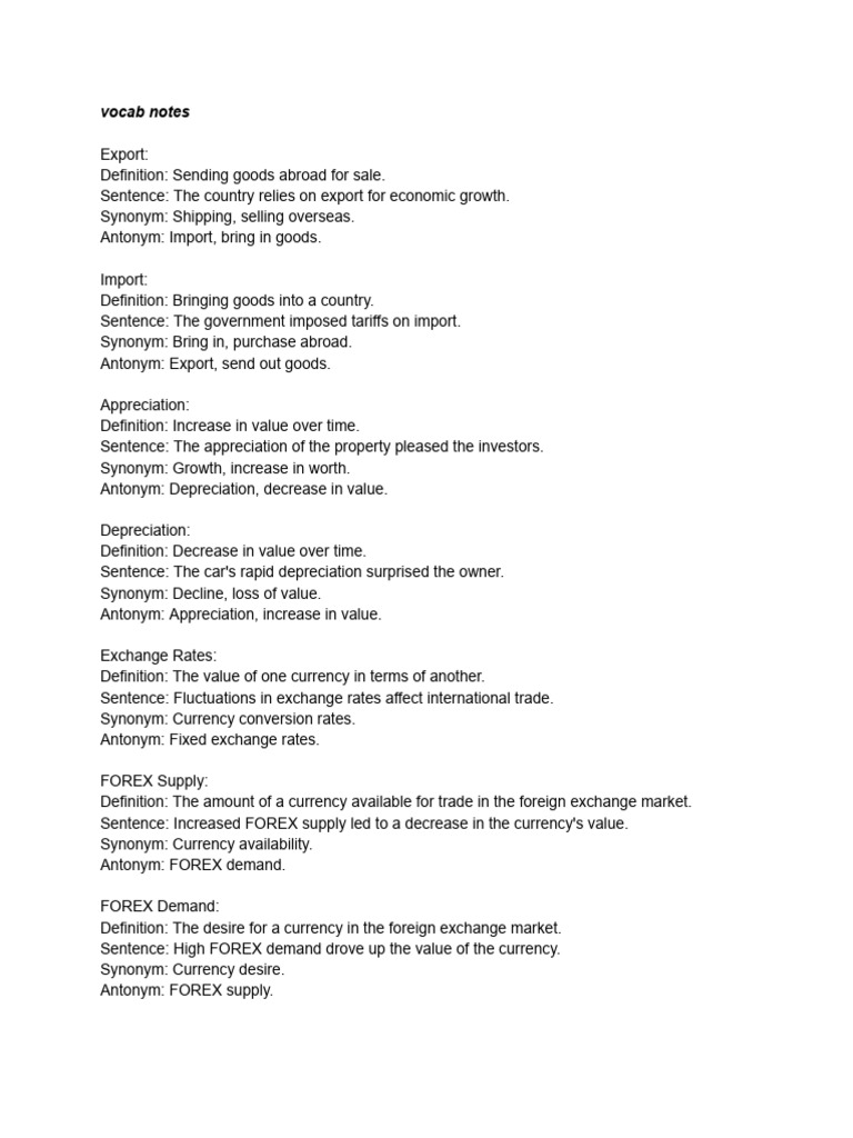 Key Economic Terms Explained | PDF | Business | Finance & Money Management