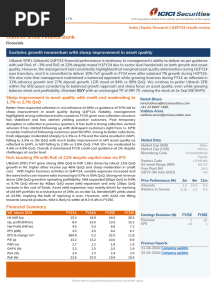 Utkarsh Small Finance Bank Report Icici