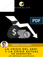 La Crisis Del 2001 y La Crisis Actual en Argentina, Ocampo - EDITORIAL STO