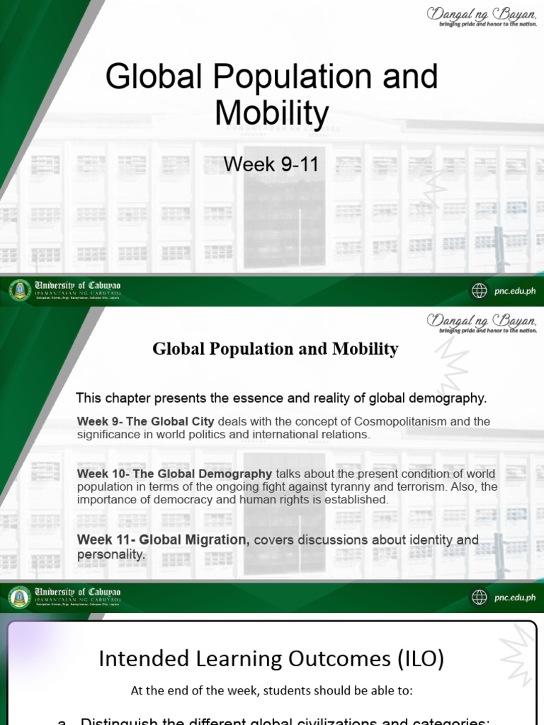 Week 11 Global Population and Mobility Global Migration | PDF | Human ...