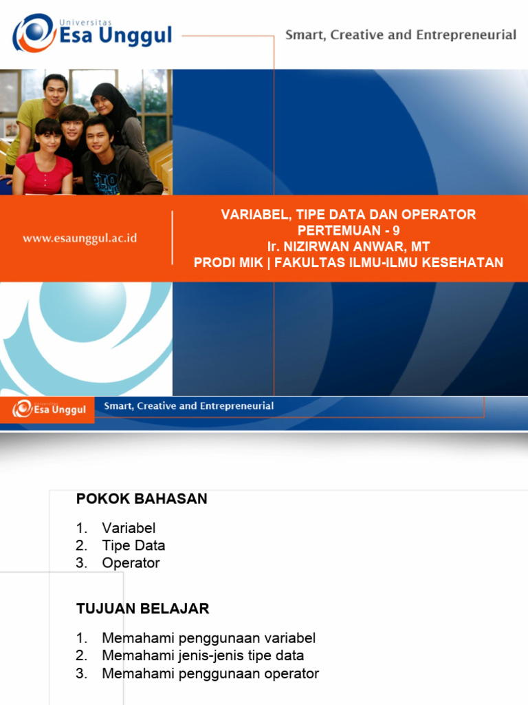Variabel dan Tipe Data dalam Visual Basic | PDF